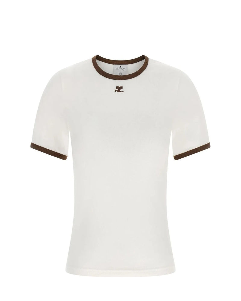 Courrèges T-Shirt in brown, Cotton