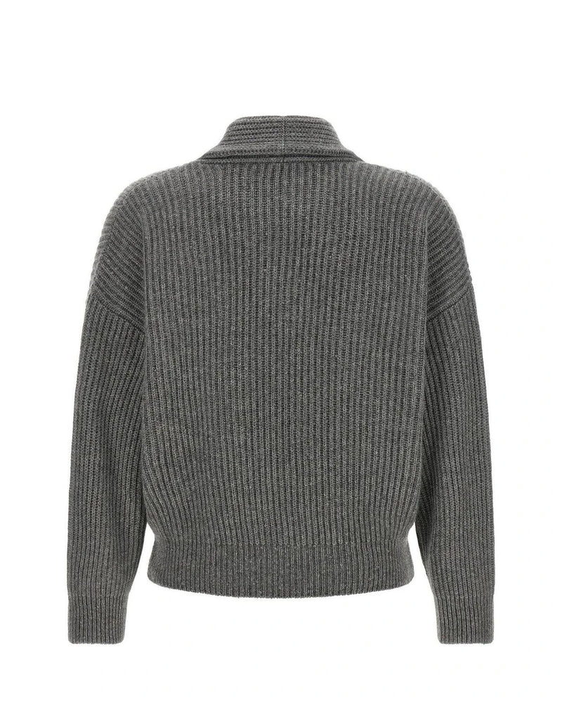 Brunello Cucinelli Cardigan in gray — view 2