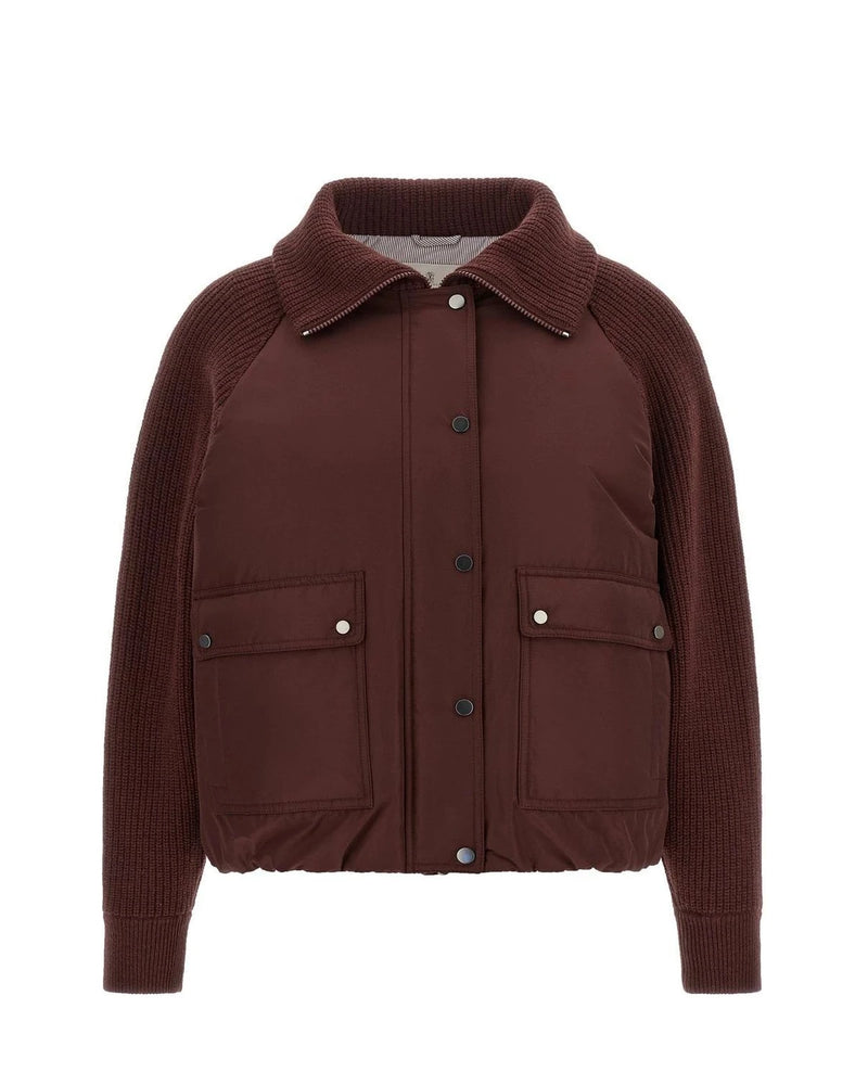 Brunello Cucinelli Bomber Jacket in red