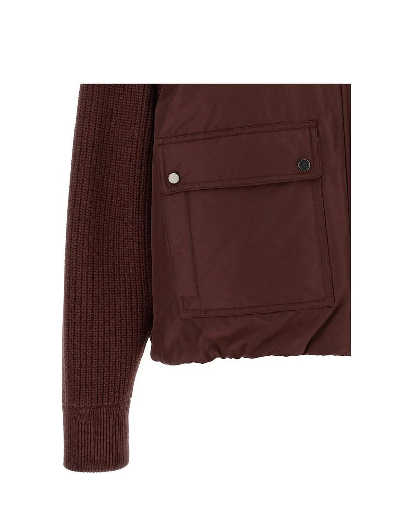 Brunello Cucinelli Bomber Jacket in red — view 4