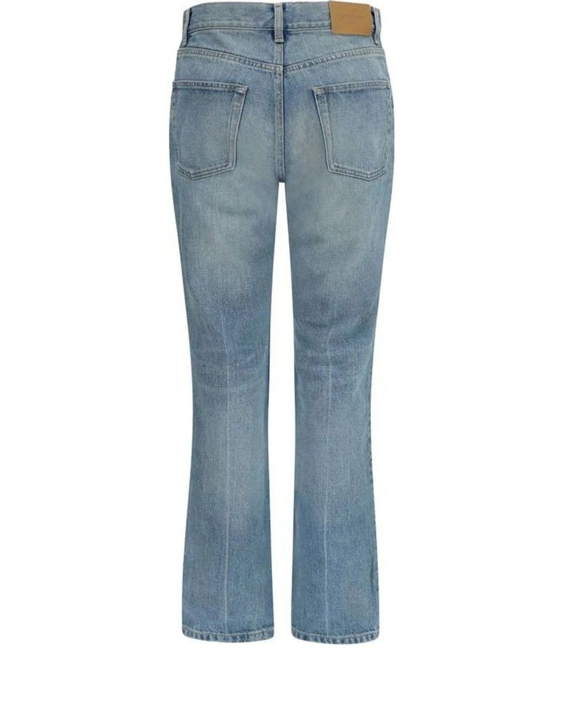 Saint Laurent Jean in blue, Cotton — view 2