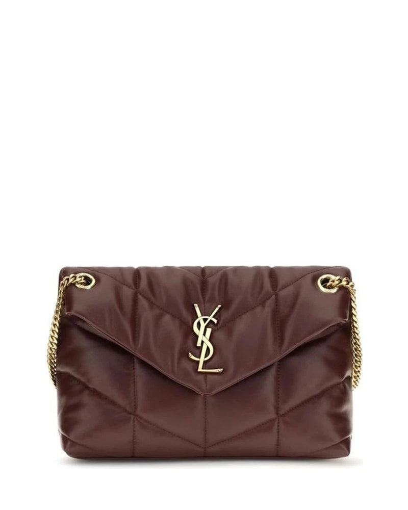 Saint Laurent Shoulder Bag in red, Lamb