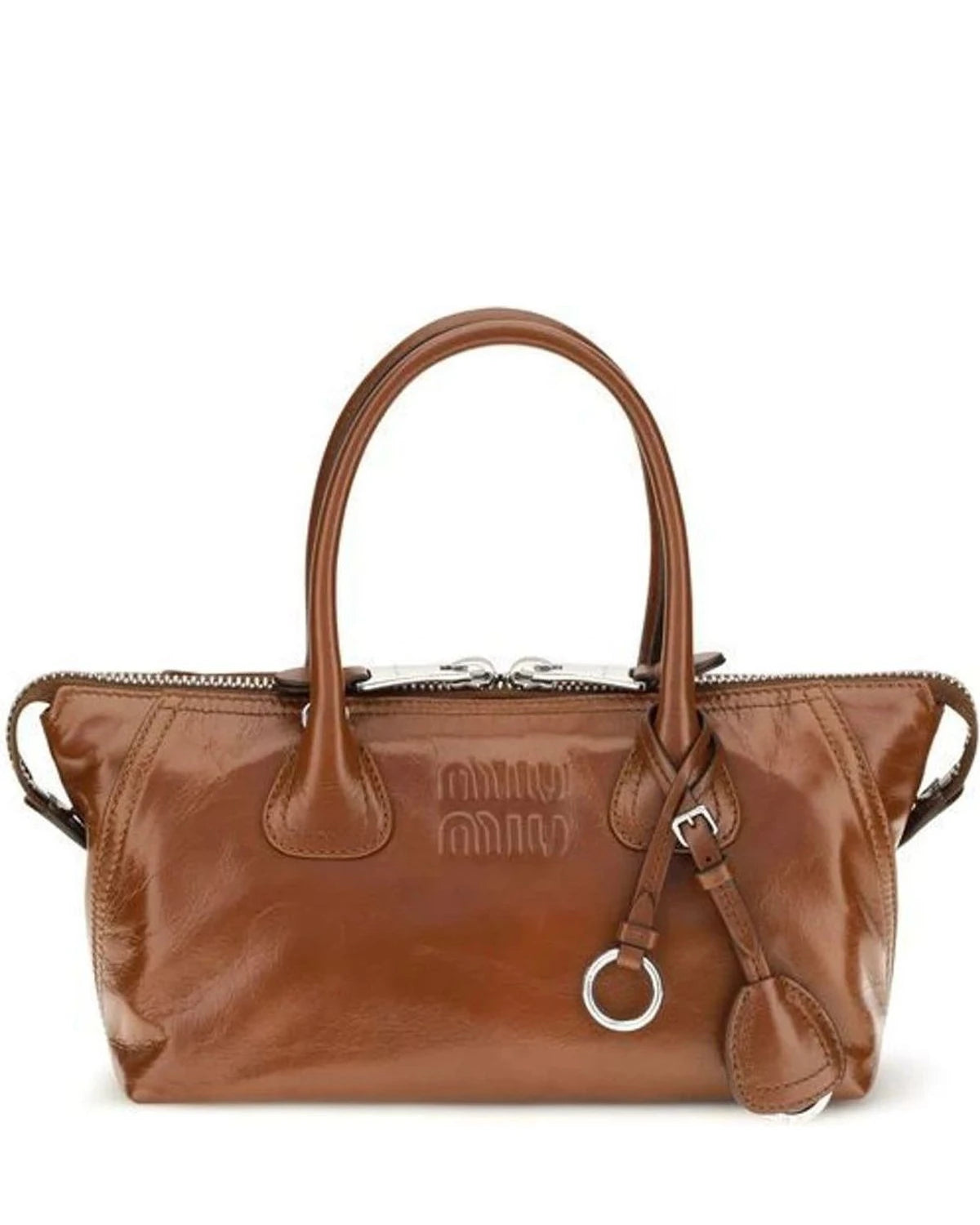 Miu Miu Baguette Handbag in brown, Calf Leather