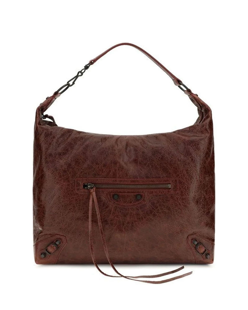 Balenciaga Hobo Bag in red, Lamb