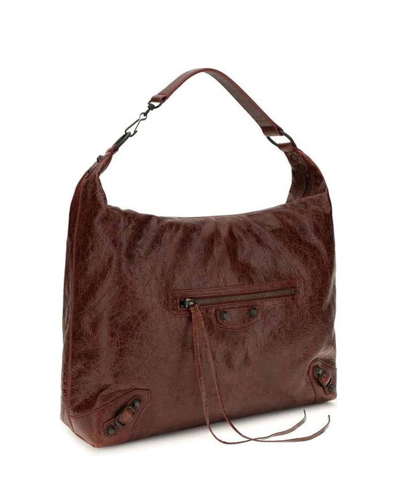 Balenciaga Hobo Bag in red, Lamb — view 2
