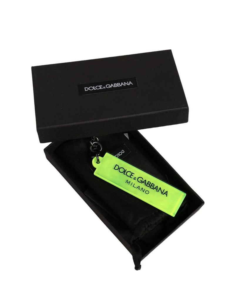 Dolce & Gabbana Keychain in green, Rubber Attachment