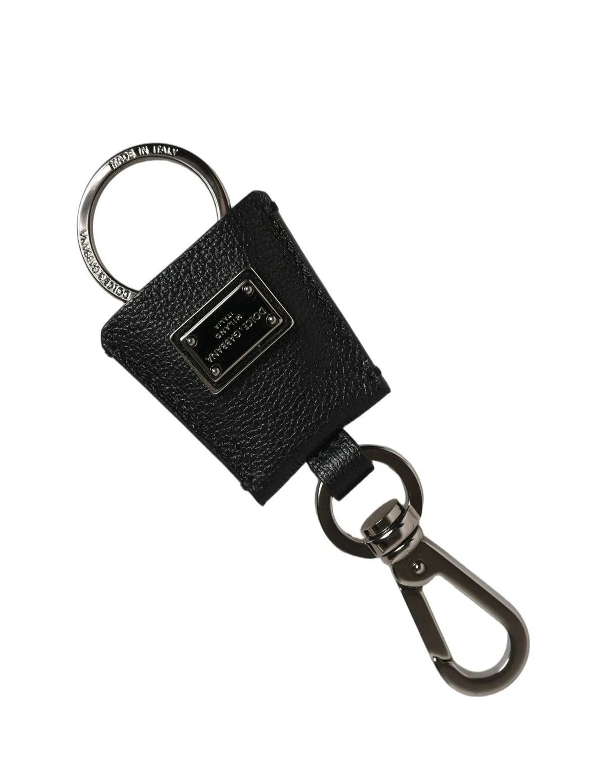 Dolce & Gabbana Keychain in black, Leather Attachment — view 2