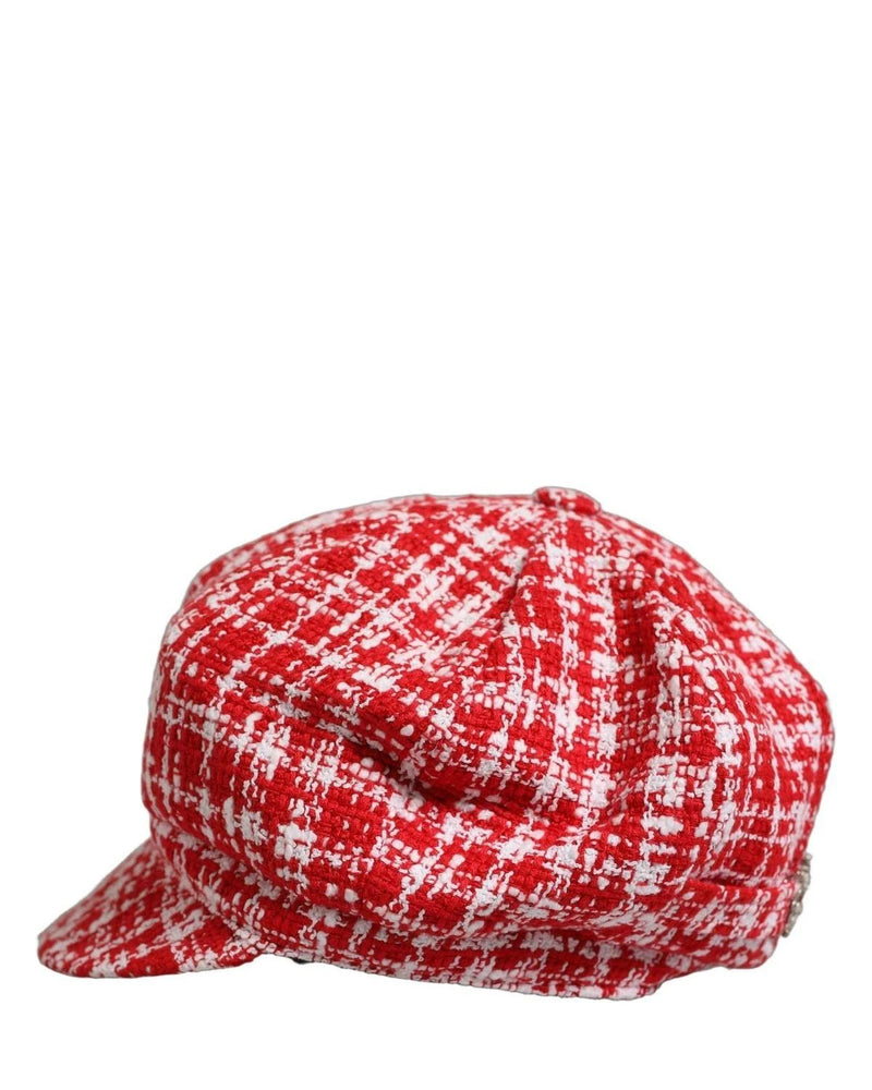 Dolce & Gabbana Winter Hat in red, Cotton — view 5