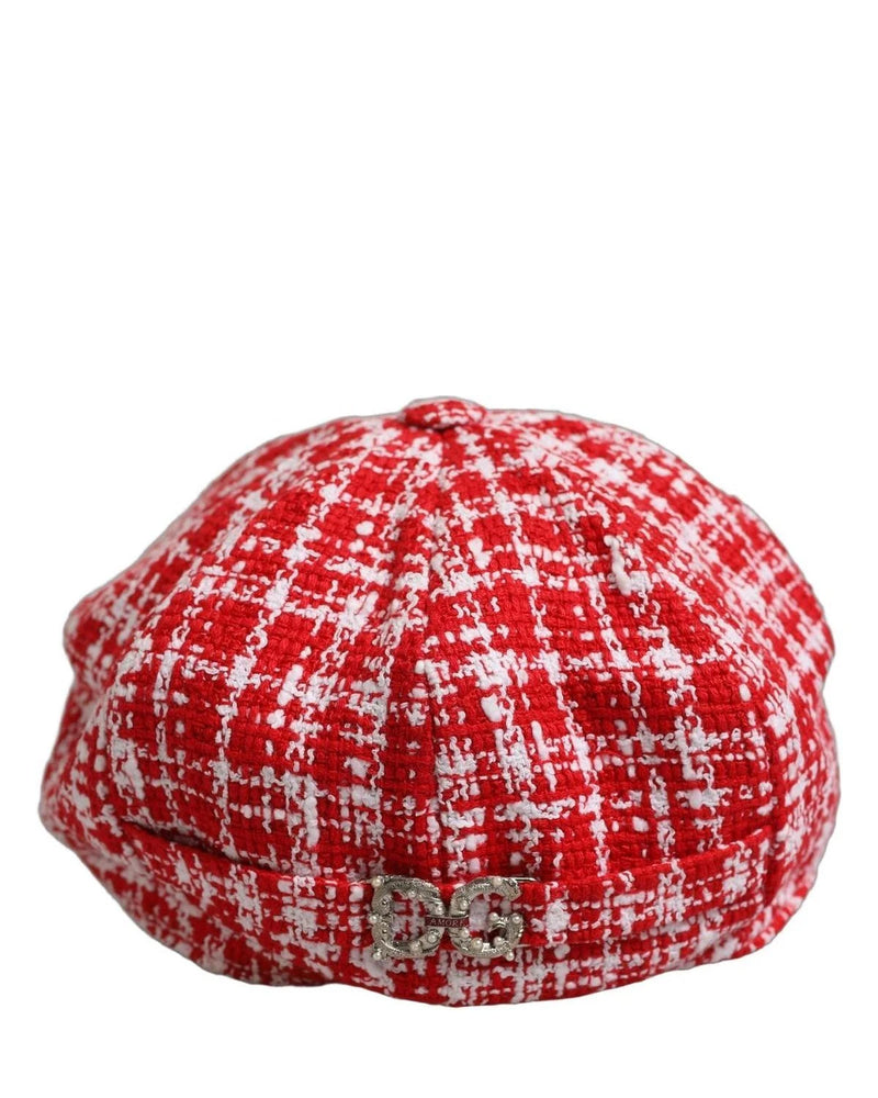 Dolce & Gabbana Winter Hat in red, Cotton — view 6