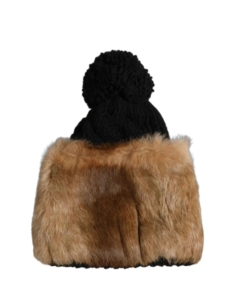 Dolce & Gabbana Winter Hat in black, Virgin Wool — view 2