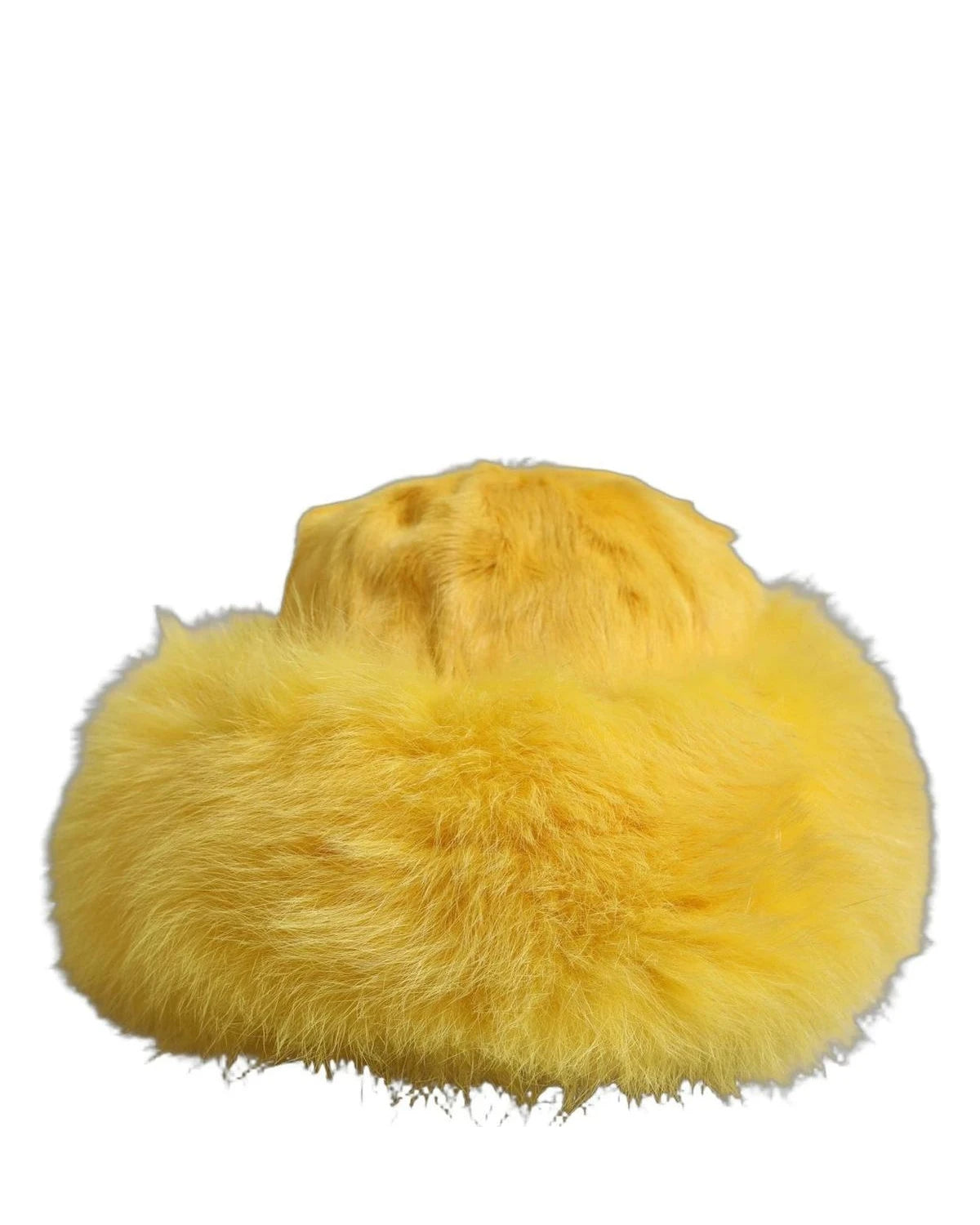 Dolce & Gabbana Winter Hat in yellow, Fox Fur — view 4