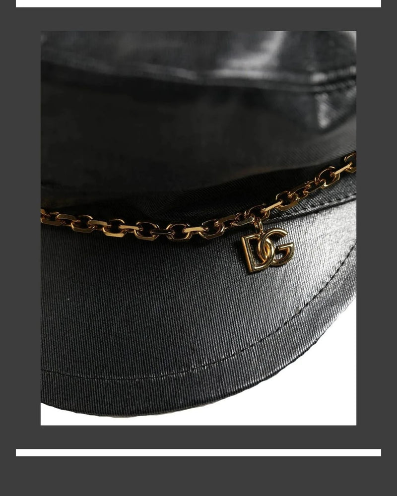 Dolce & Gabbana Bowler Hat in black, Cotton Silk — view 7