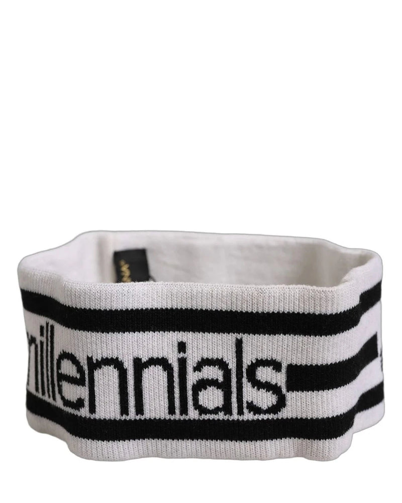 Dolce & Gabbana Headband in white, Virgin Wool
