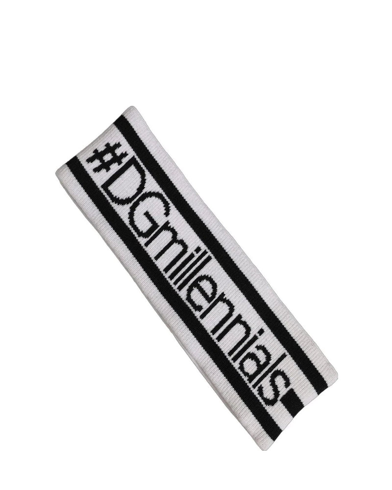 Dolce & Gabbana Headband in white, Virgin Wool — view 2