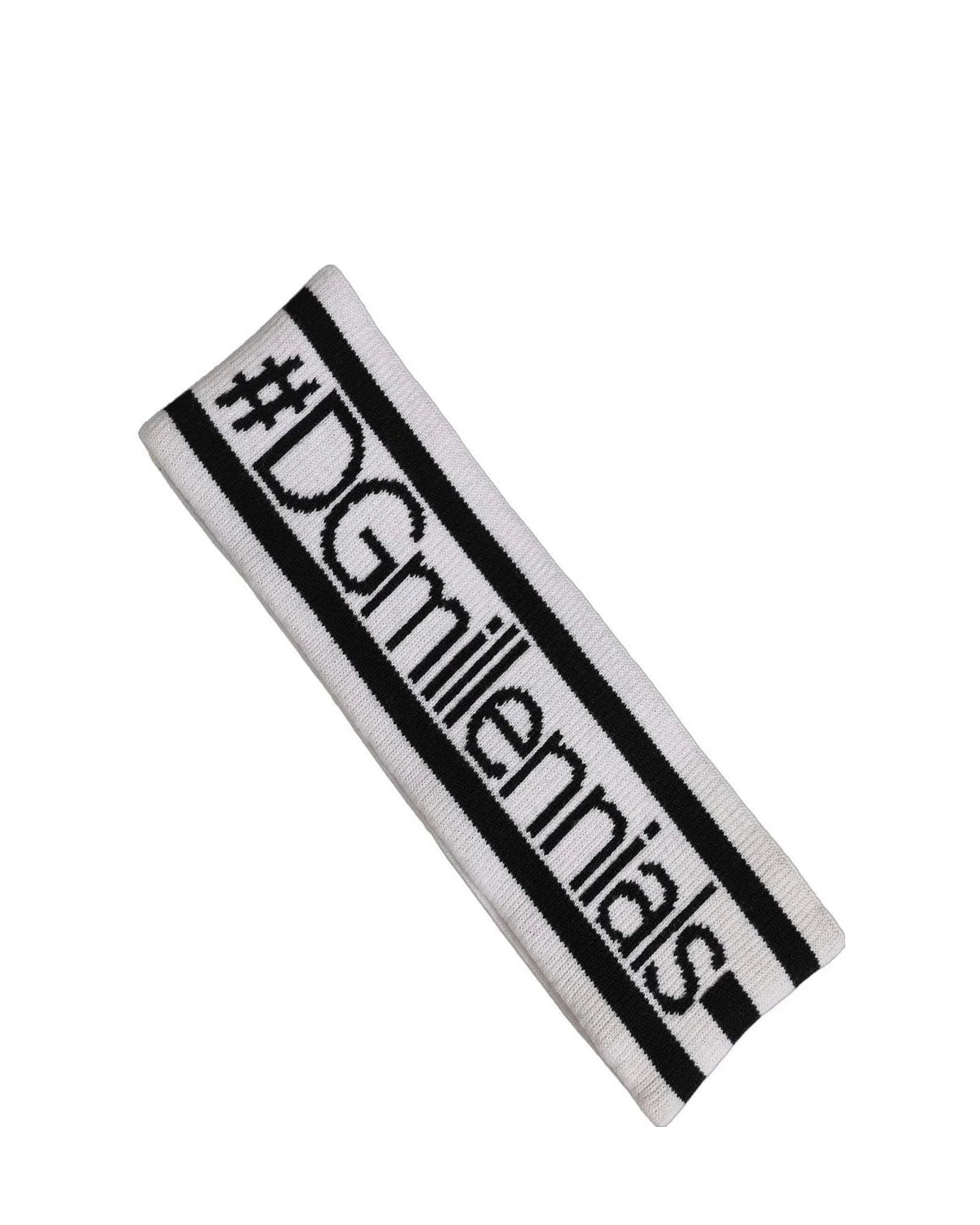 Dolce & Gabbana Headband in white, Virgin Wool — view 3