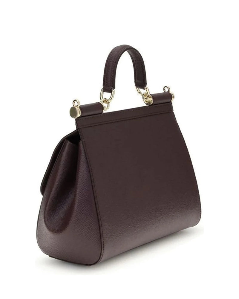Dolce & Gabbana Satchel Bag in red, Calf Leather — view 3