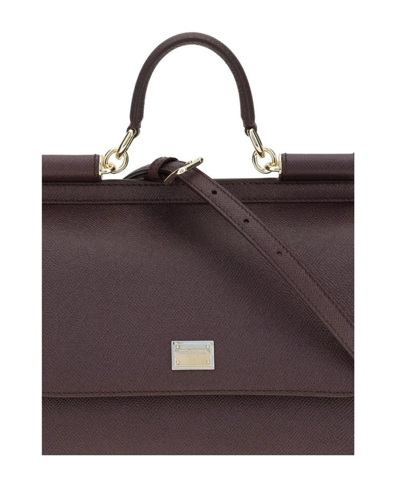 Dolce & Gabbana Satchel Bag in red, Calf Leather — view 4