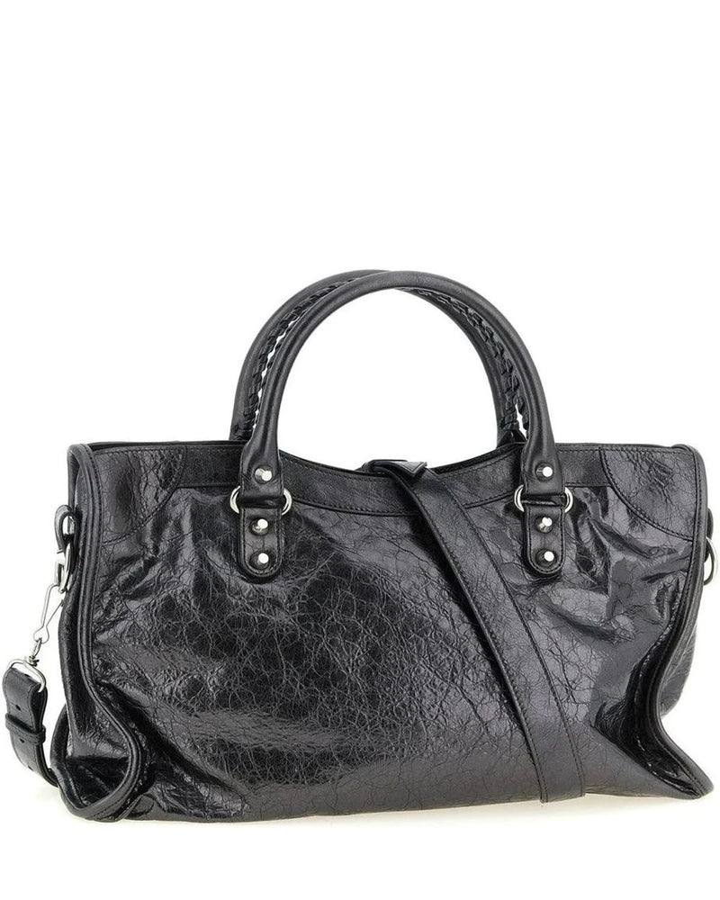 Balenciaga Satchel Bag in silver, Lamb Leather — view 2