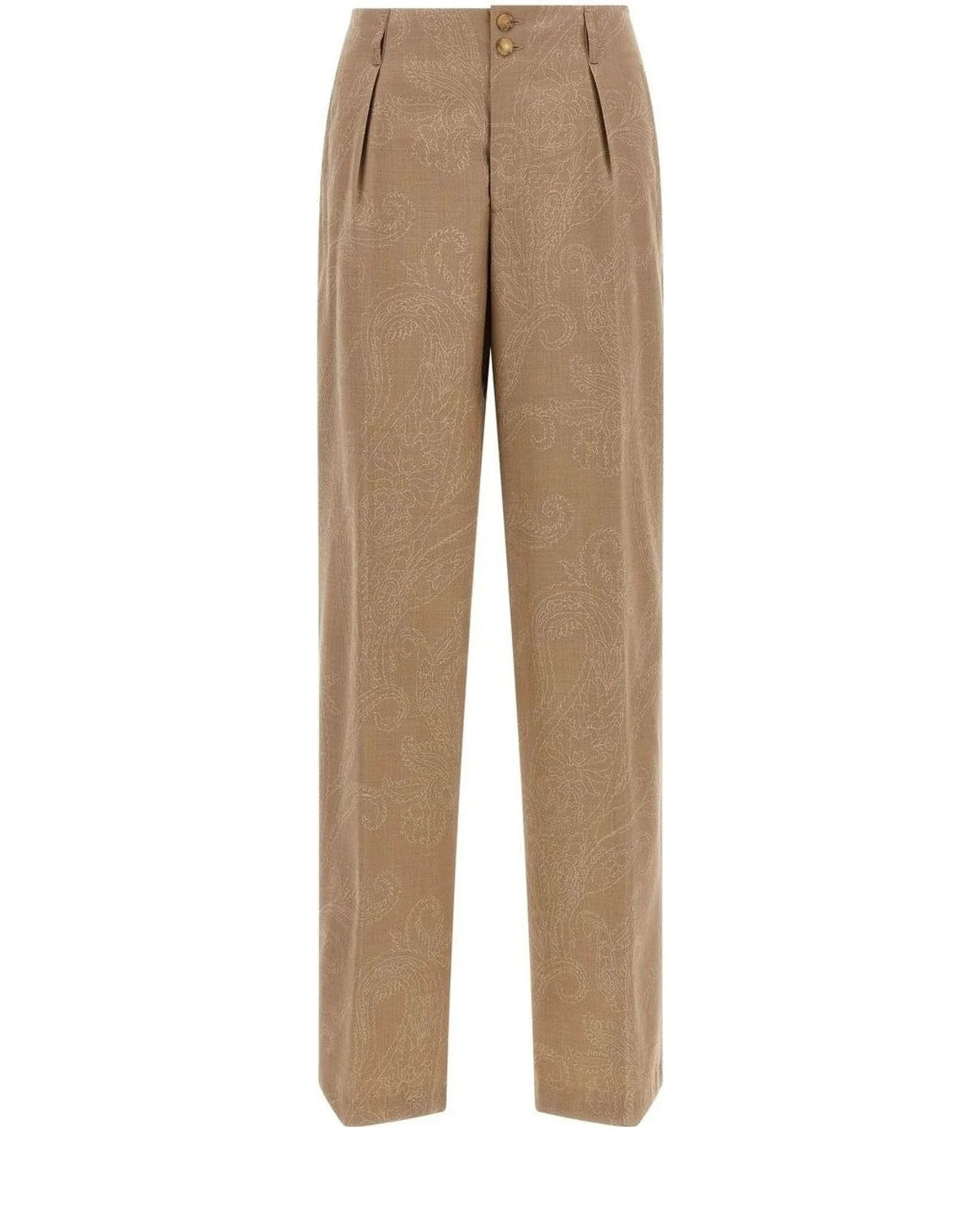 Etro Trouser in beige, Wool