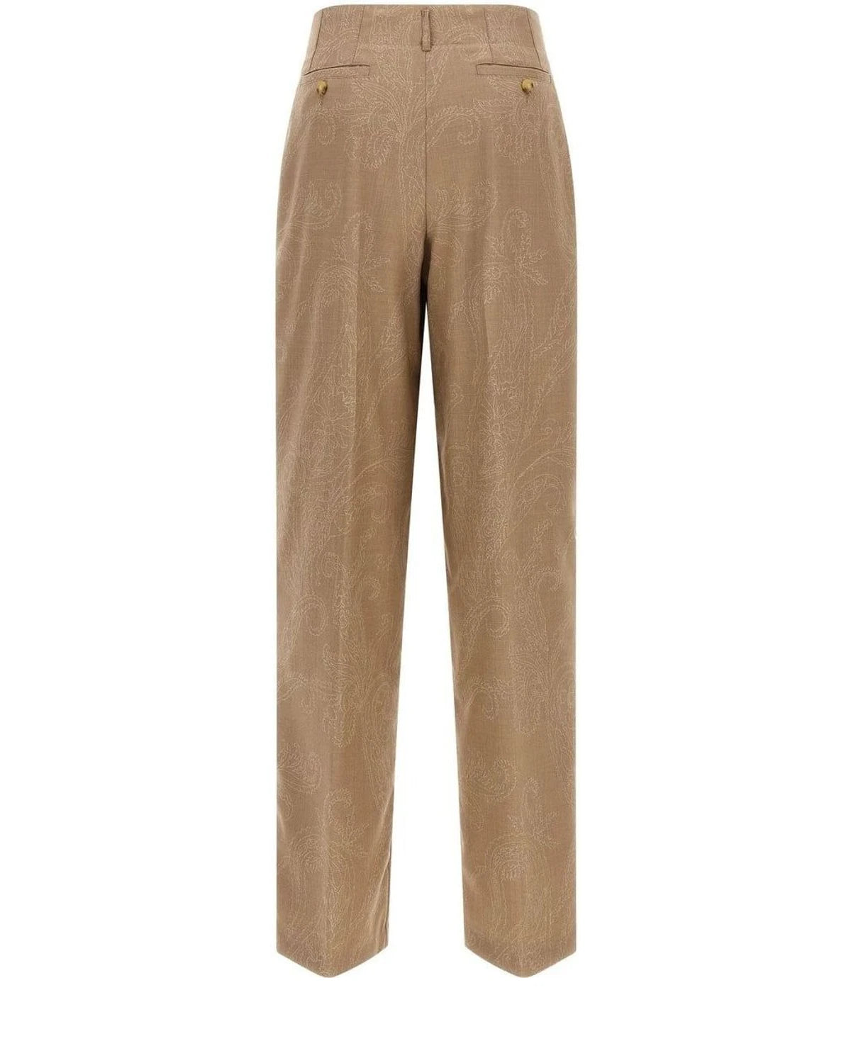 Etro Trouser in beige, Wool — view 2