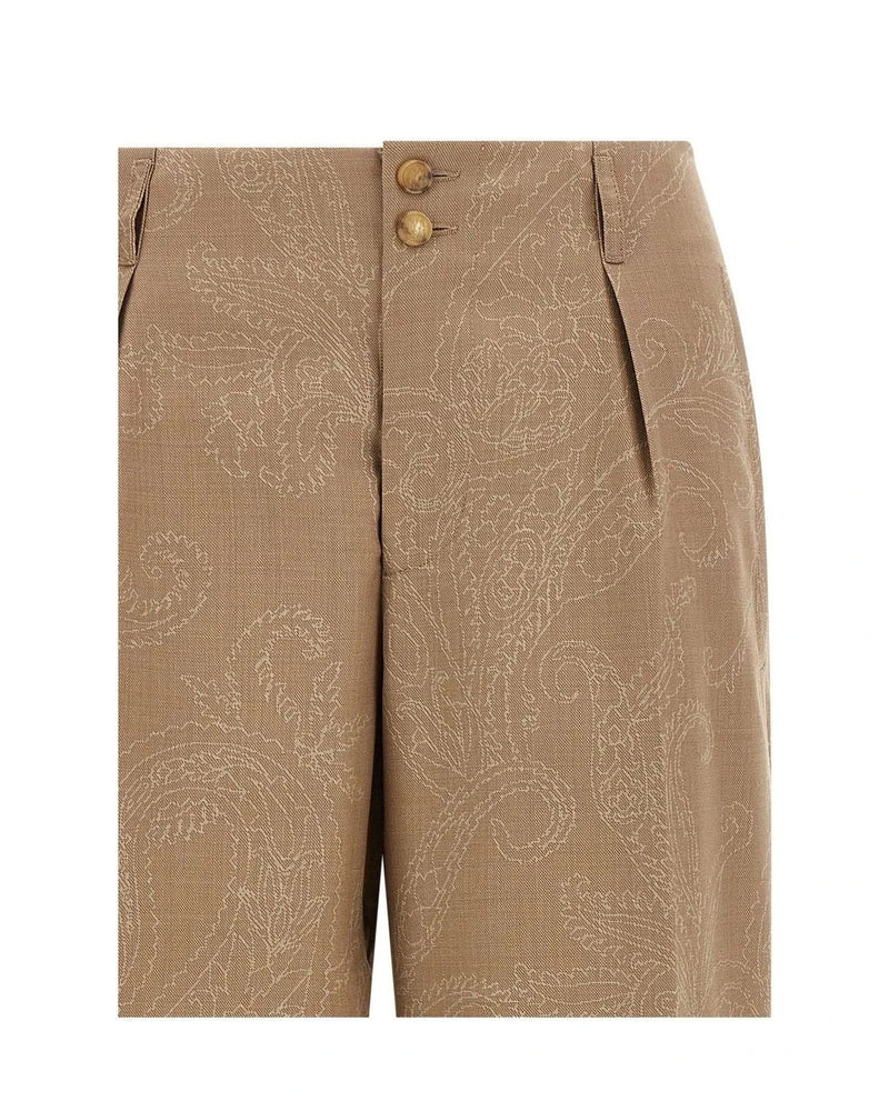 Etro Trouser in beige, Wool — view 3