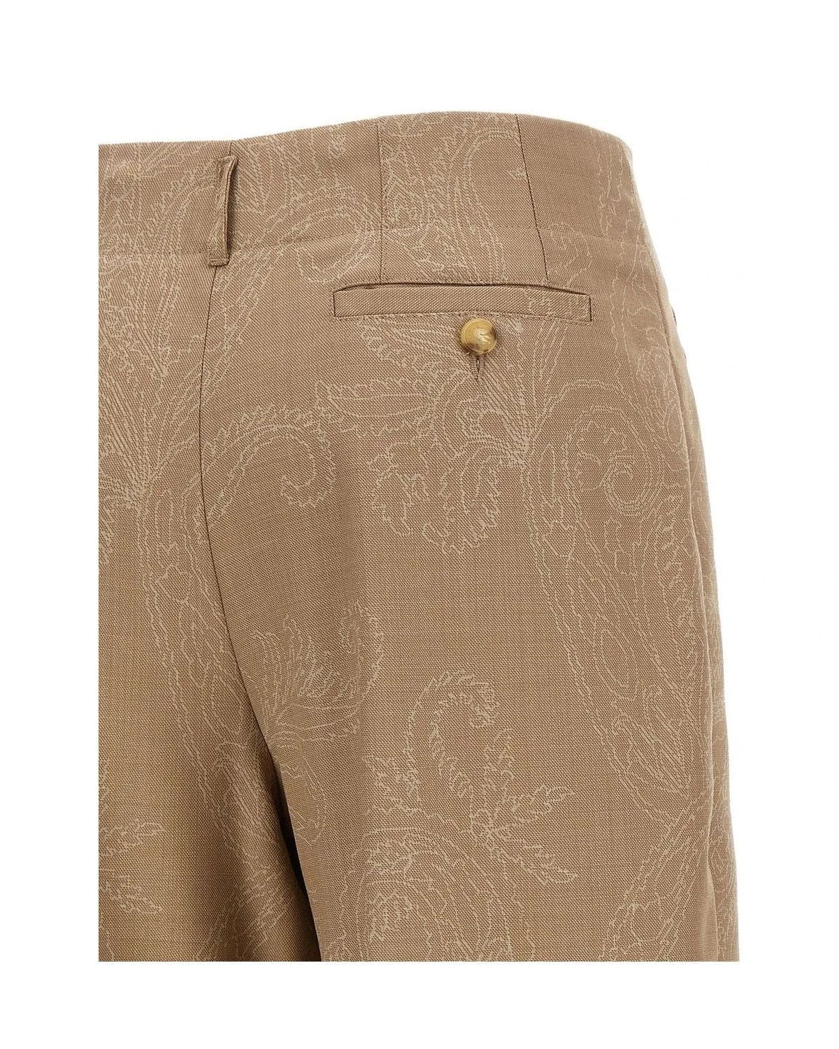 Etro Trouser in beige, Wool — view 4
