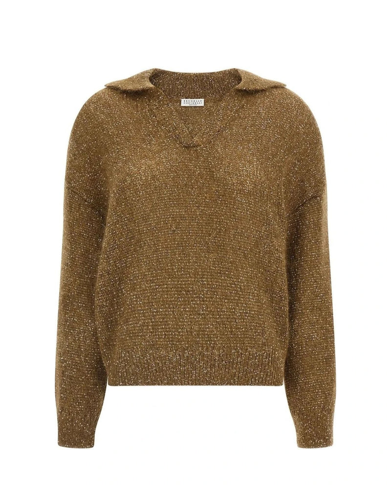 Brunello Cucinelli T-Shirt in brown, Polyamide