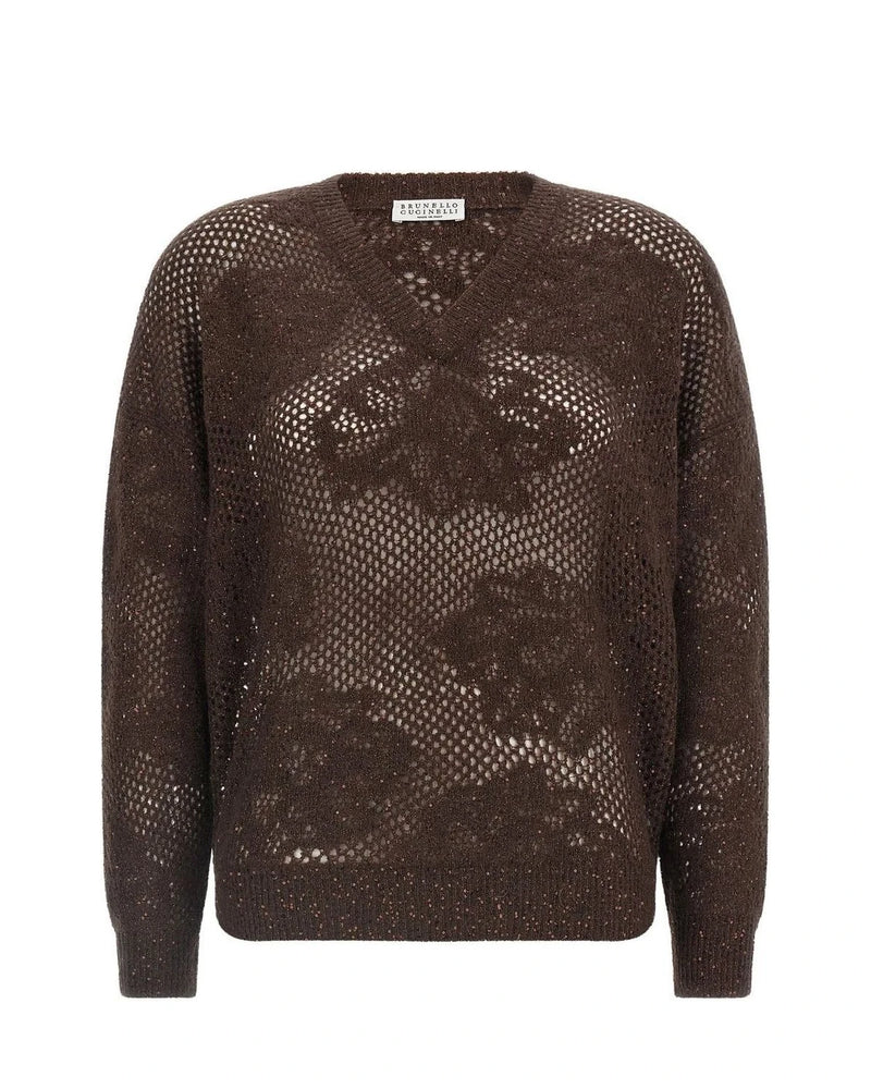 Brunello Cucinelli Sweater in brown, Nylon