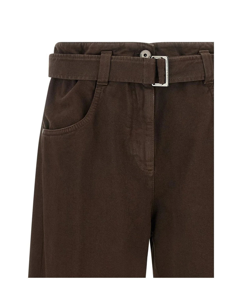 Brunello Cucinelli Jean in brown, Cotton — view 3