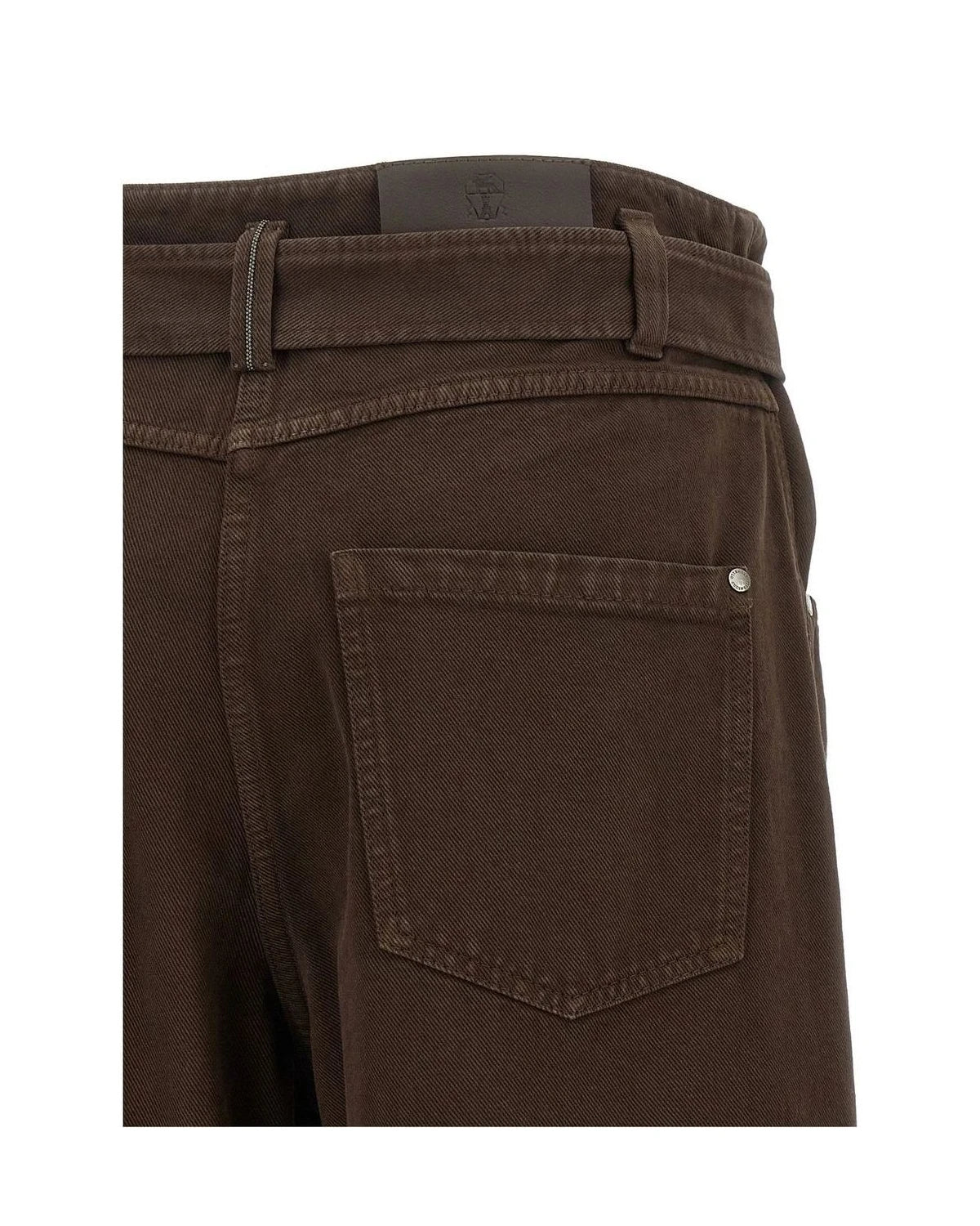 Brunello Cucinelli Jean in brown, Cotton — view 4