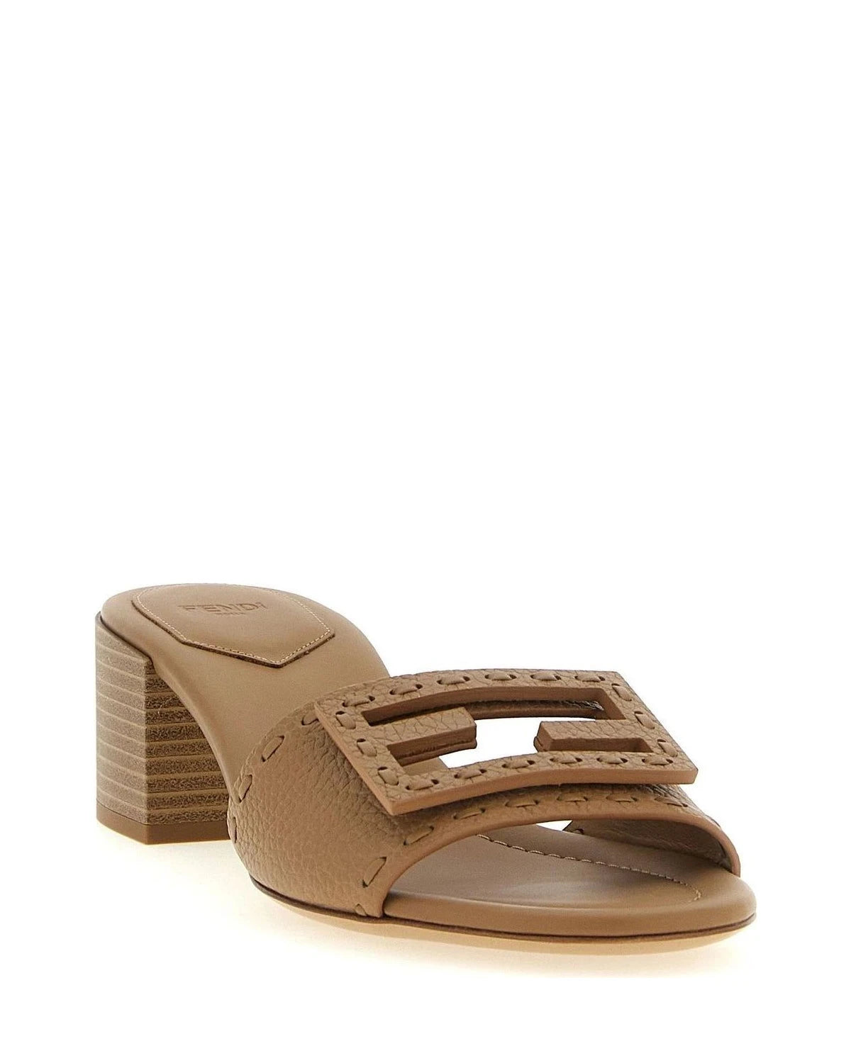 Fendi Sandals in beige, Calfskin Leather — view 2