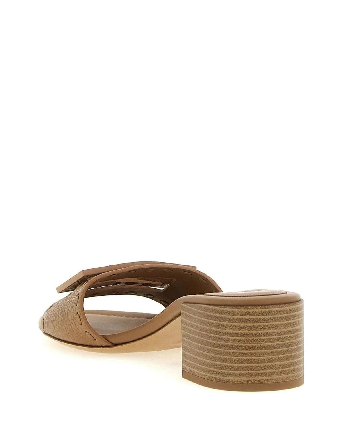 Fendi Sandals in beige, Calfskin Leather — view 3