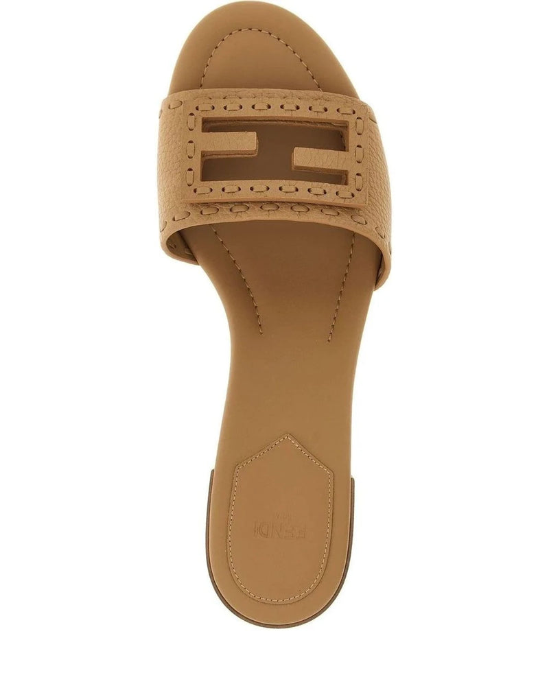 Fendi Sandals in beige, Calfskin Leather — view 4