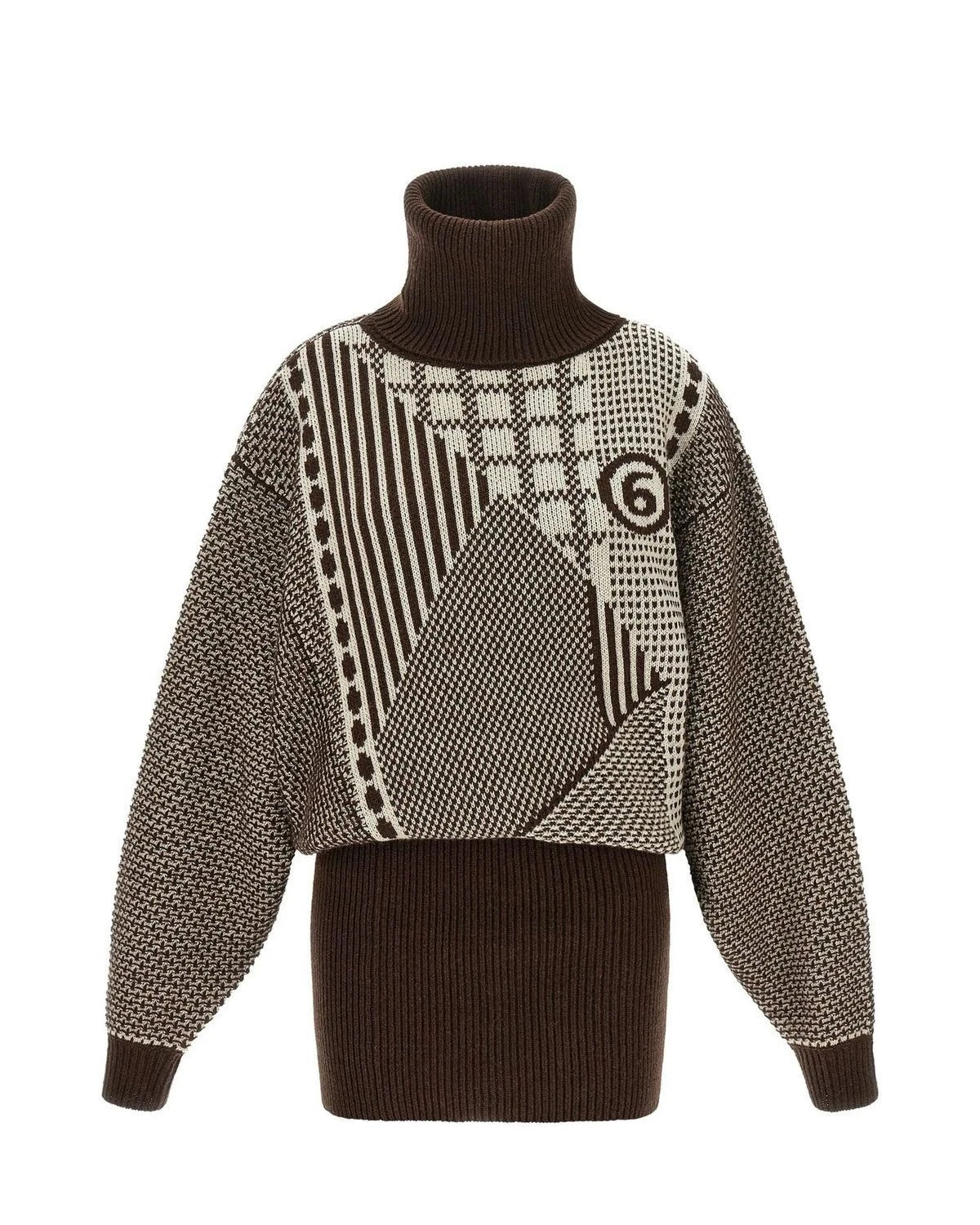 MM6 Maison Margiela MM6 Brown Wool Dress