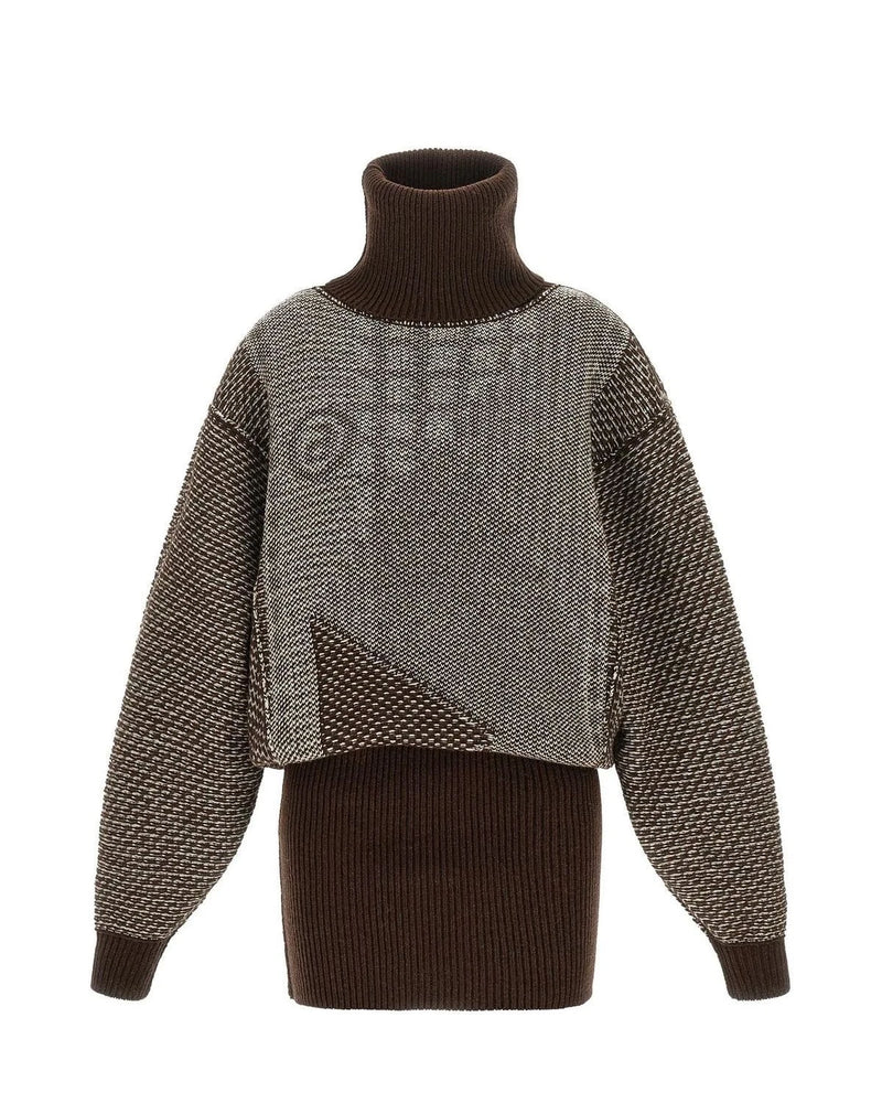MM6 Maison Margiela Dresse in brown, Wool — view 2