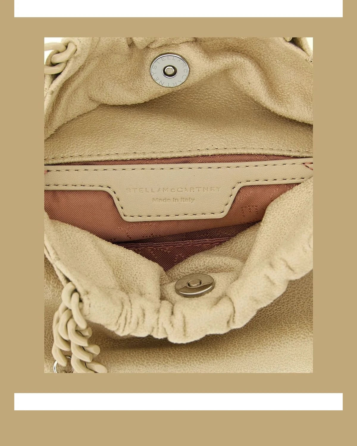 Stella McCartney Shoulder Bag in beige, Polyester — view 4