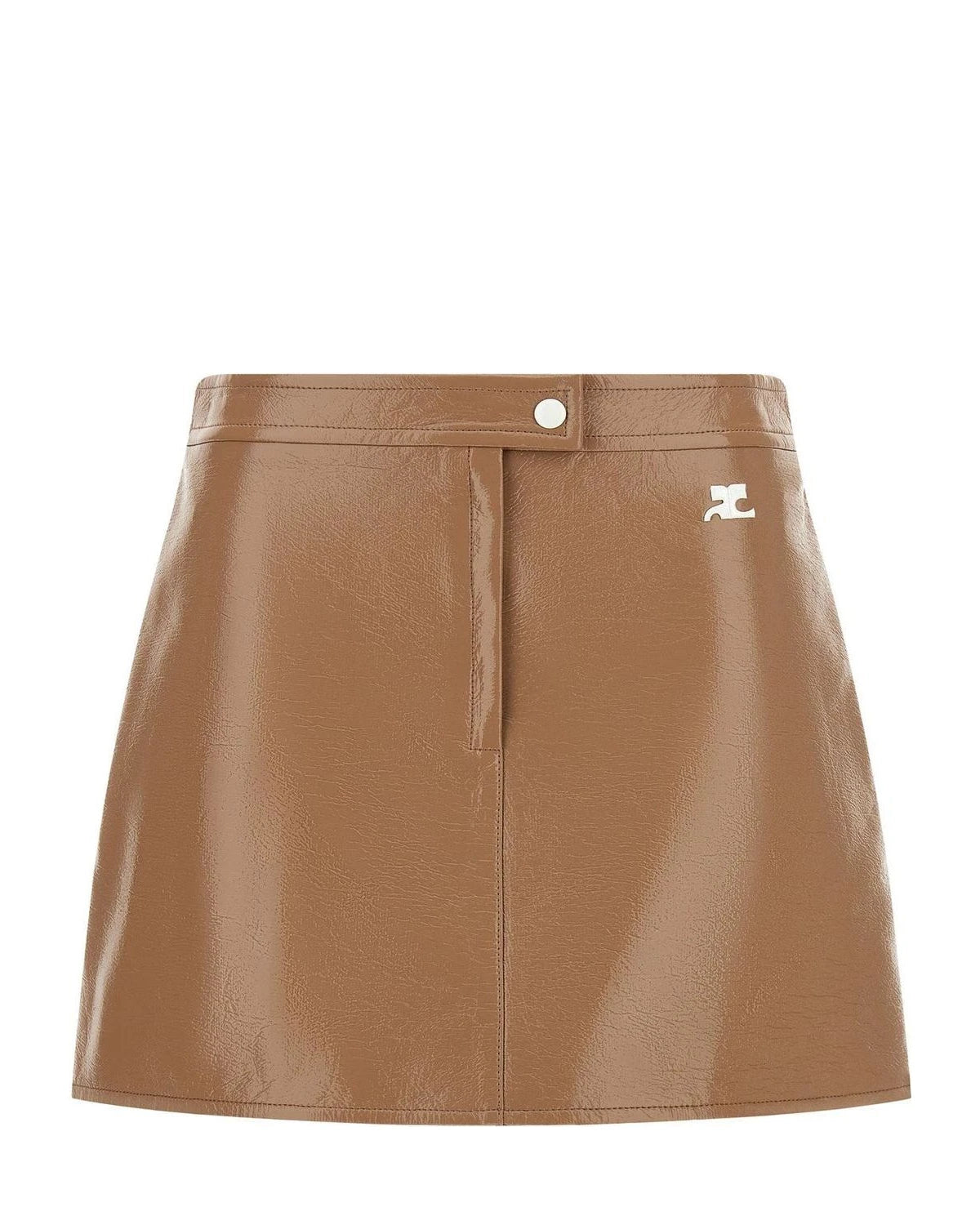 Courrèges Skirt in beige, Cotton