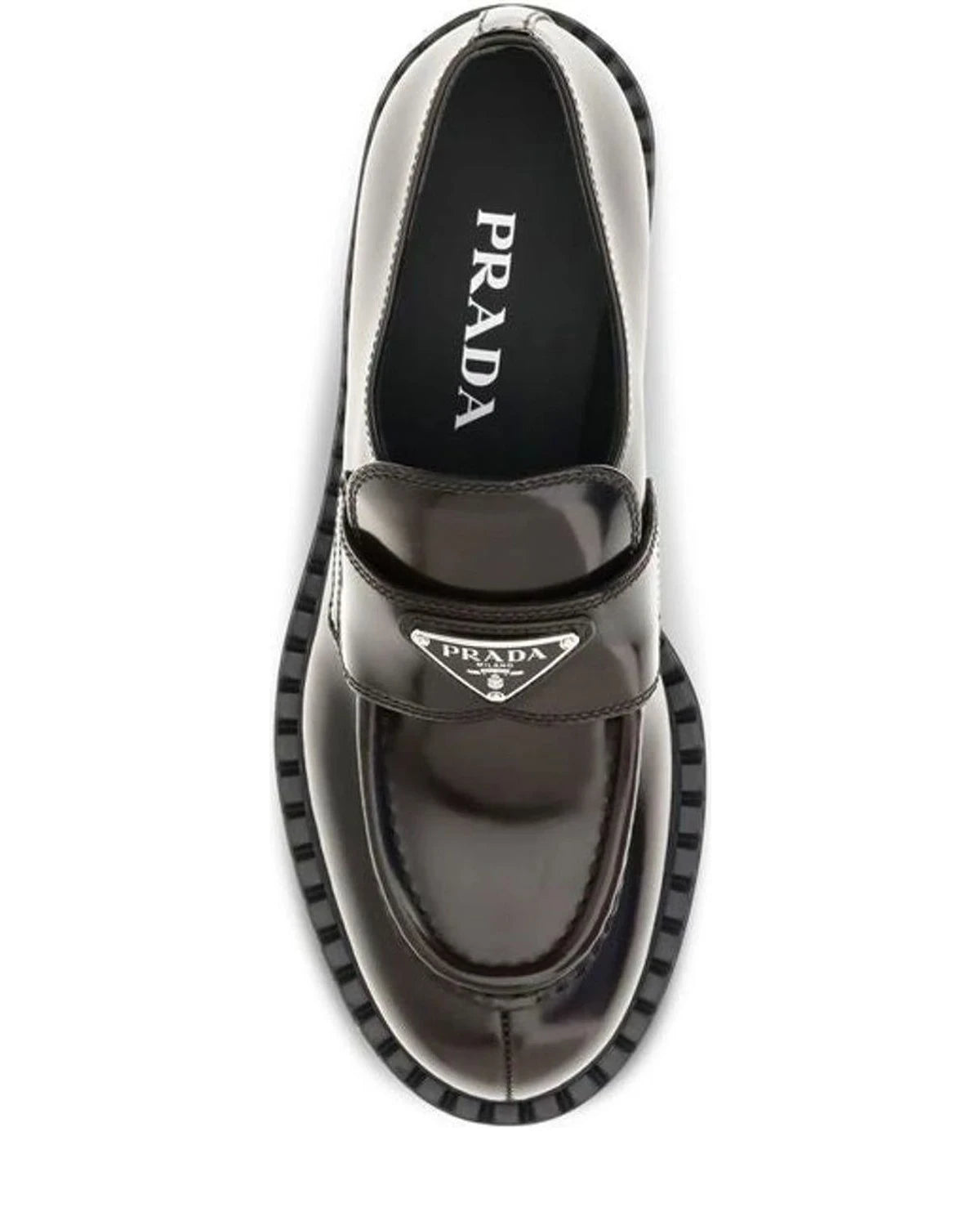 Prada Loafers in brown, Calf Leather — view 4