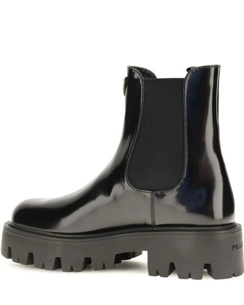 Prada Chelsea Boots in black, Calf Leather — view 3