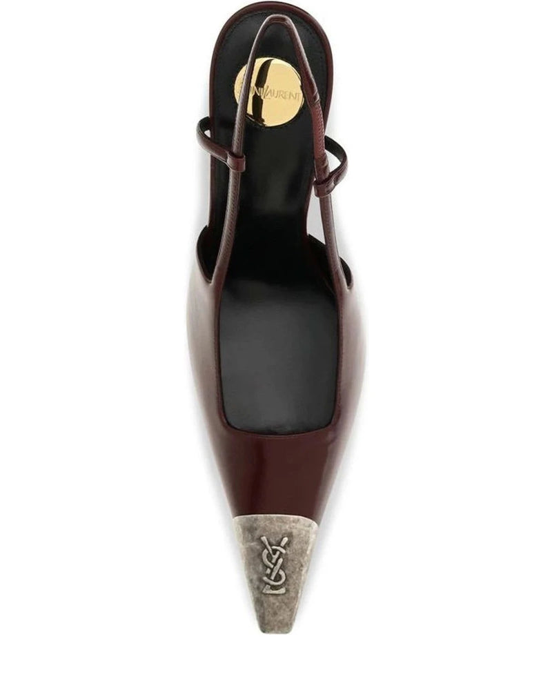 Saint Laurent Pumps in red, Calf Leather — view 3