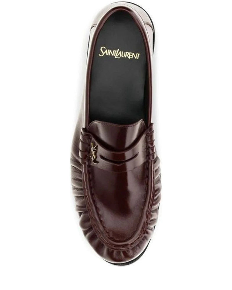 Saint Laurent Loafers in red, Lamb — view 4