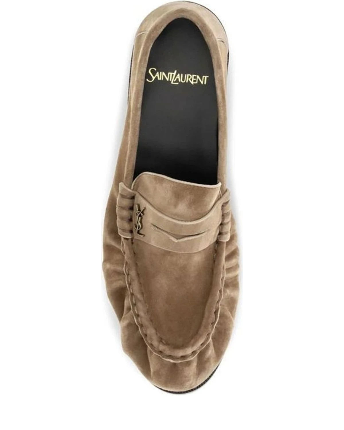 Saint Laurent Loafers in beige, Calf Leather — view 4