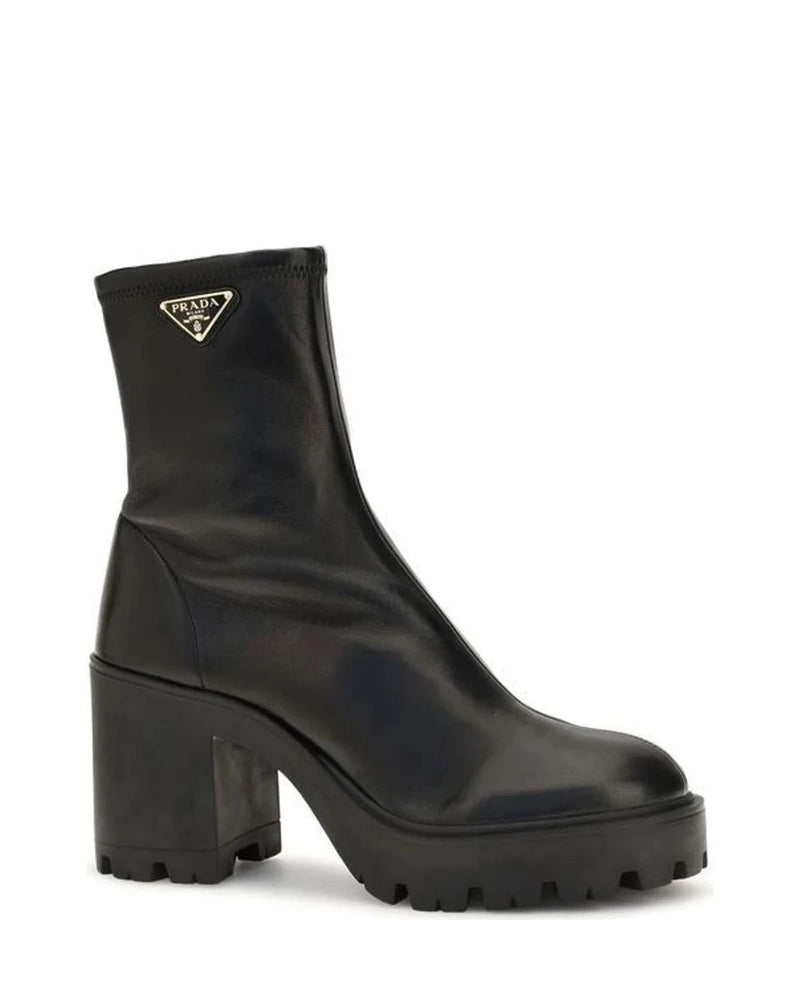 Prada Ankle Boots in black, Calf Leather — view 2