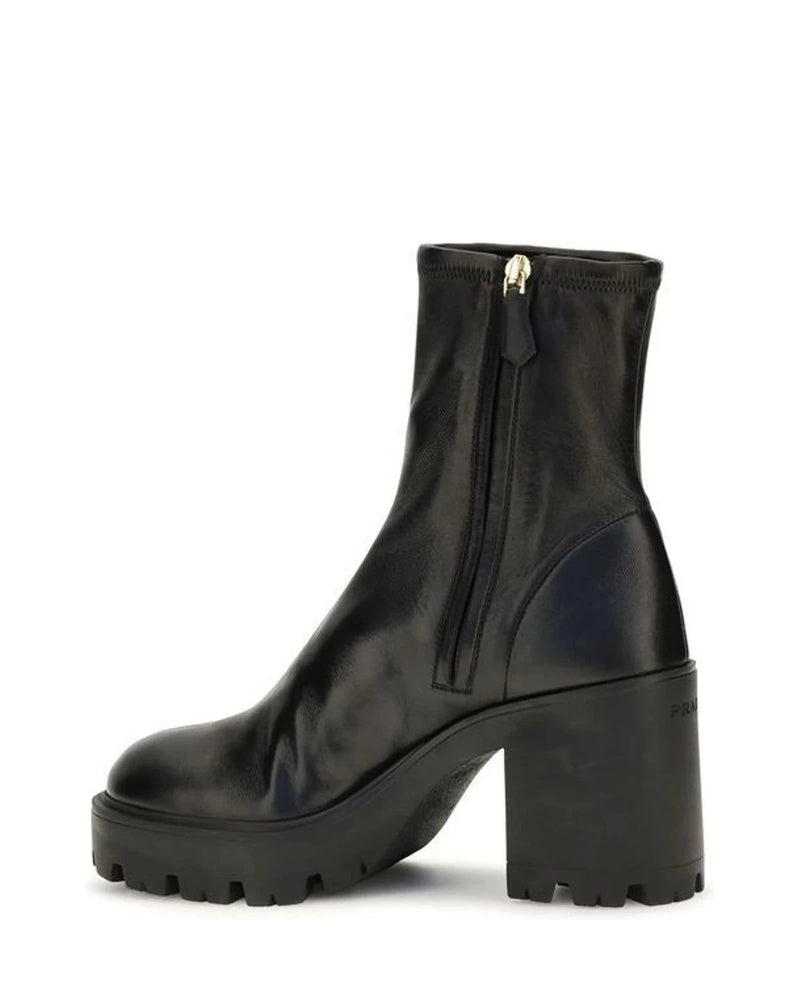 Prada Ankle Boots in black, Calf Leather — view 3