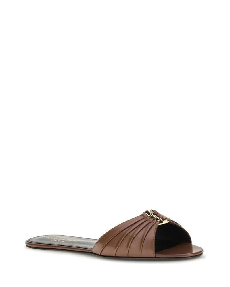 Saint Laurent Mules in brown, Calf Leather — view 2