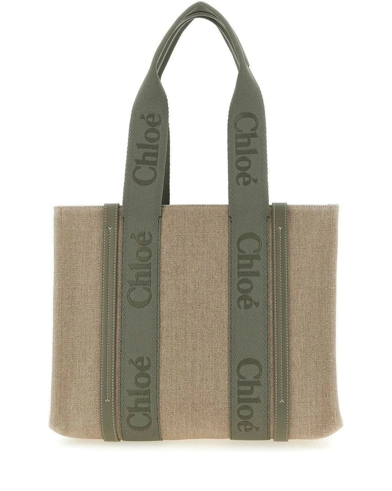 Chloé Tote Bag in beige, Linen