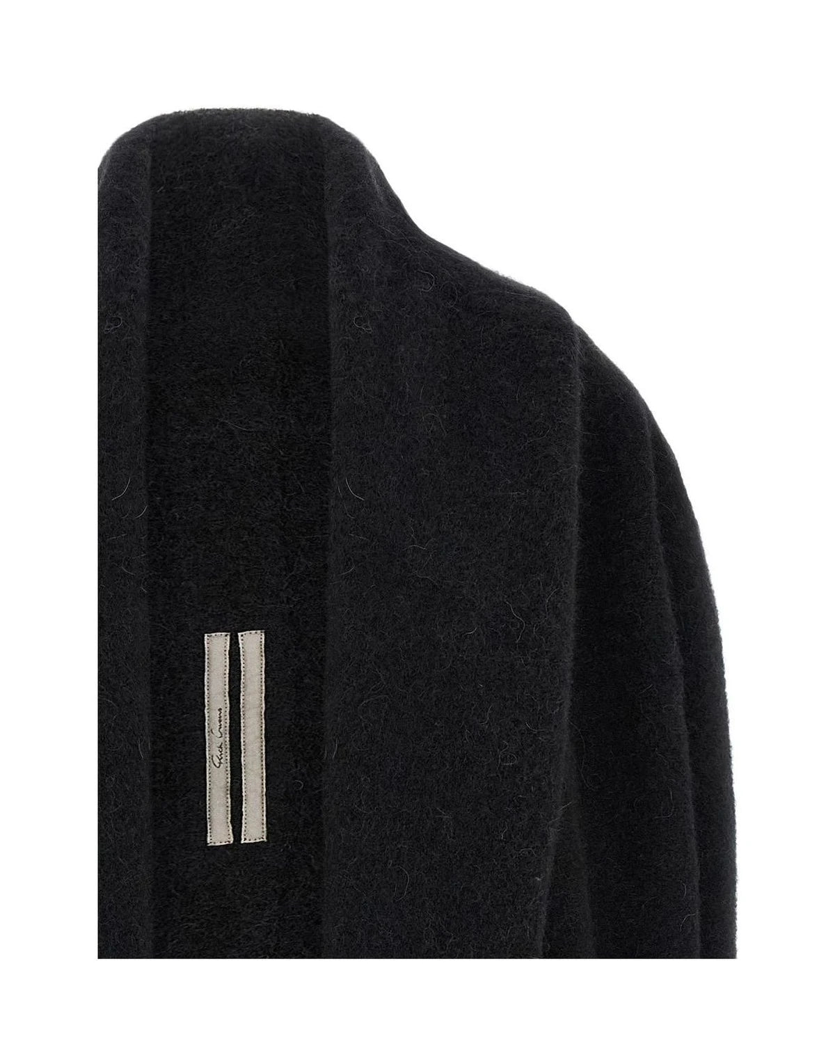 Rick Owens Cardigan in black, Alpaca — view 3