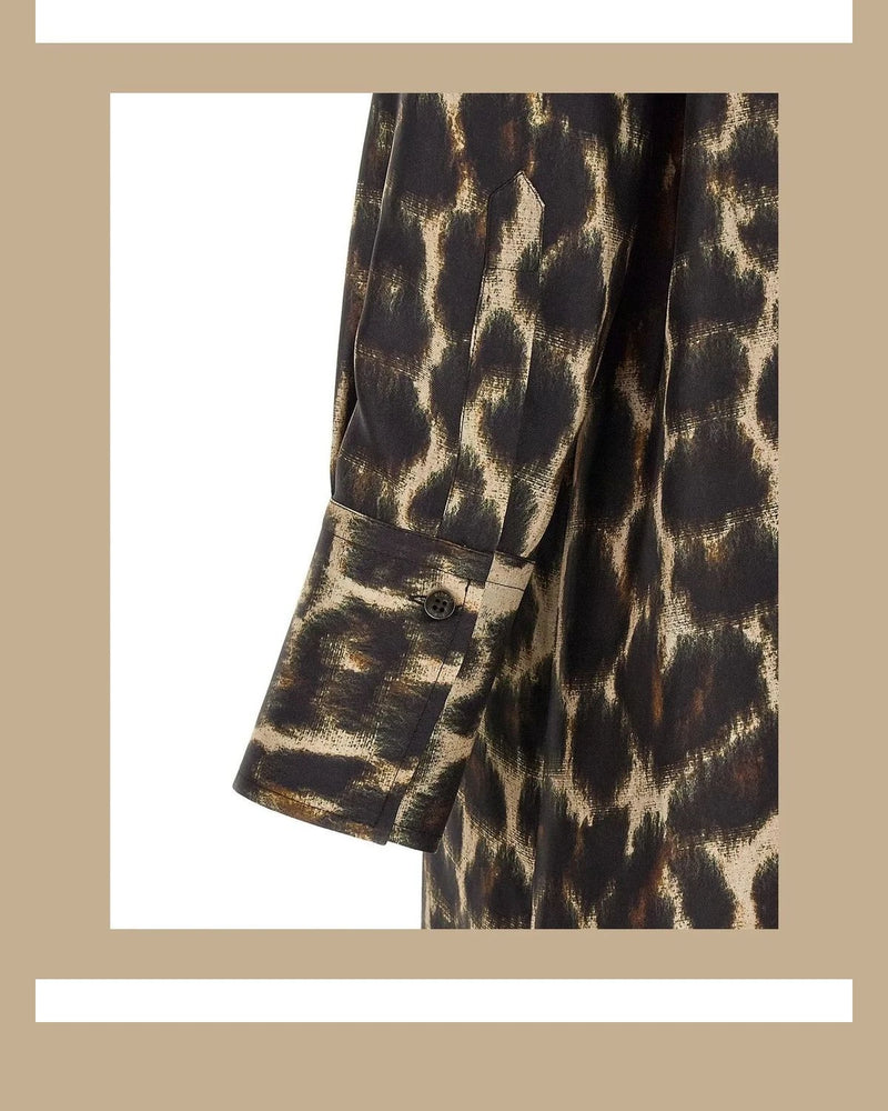 Alberto Biani Dresse in brown, Silk — view 4