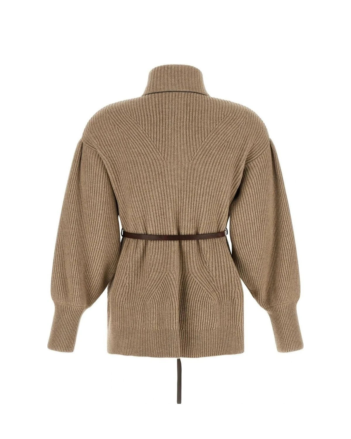 Brunello Cucinelli Cardigan in beige, Virgin Wool — view 2