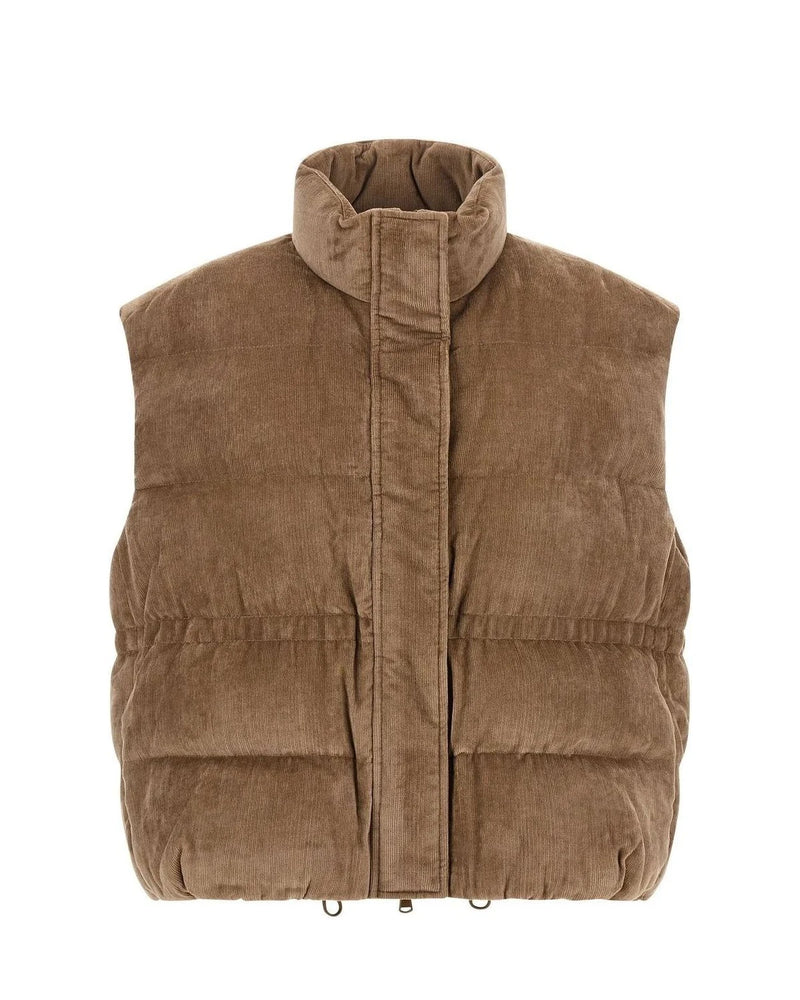 Brunello Cucinelli Vest in beige, Viscose